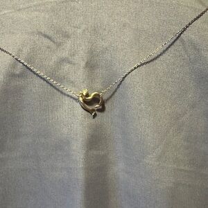 Chic Gold Heart Pendant Necklace